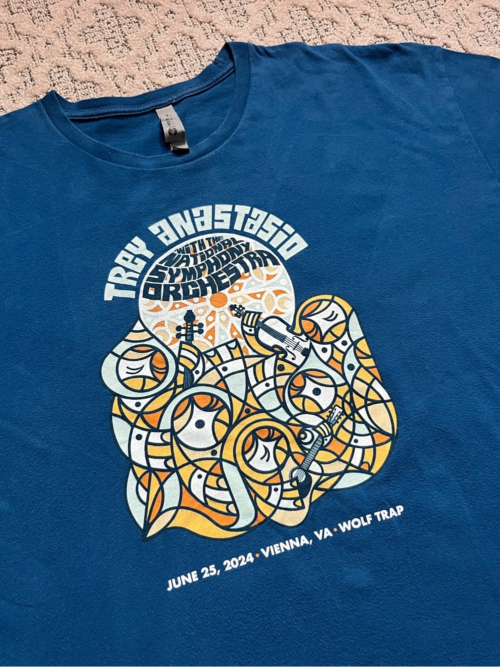 🎸 '23 Trey Anastasio Phish Nat. Symphony Orchestra Wolf Trap Virginia Tee